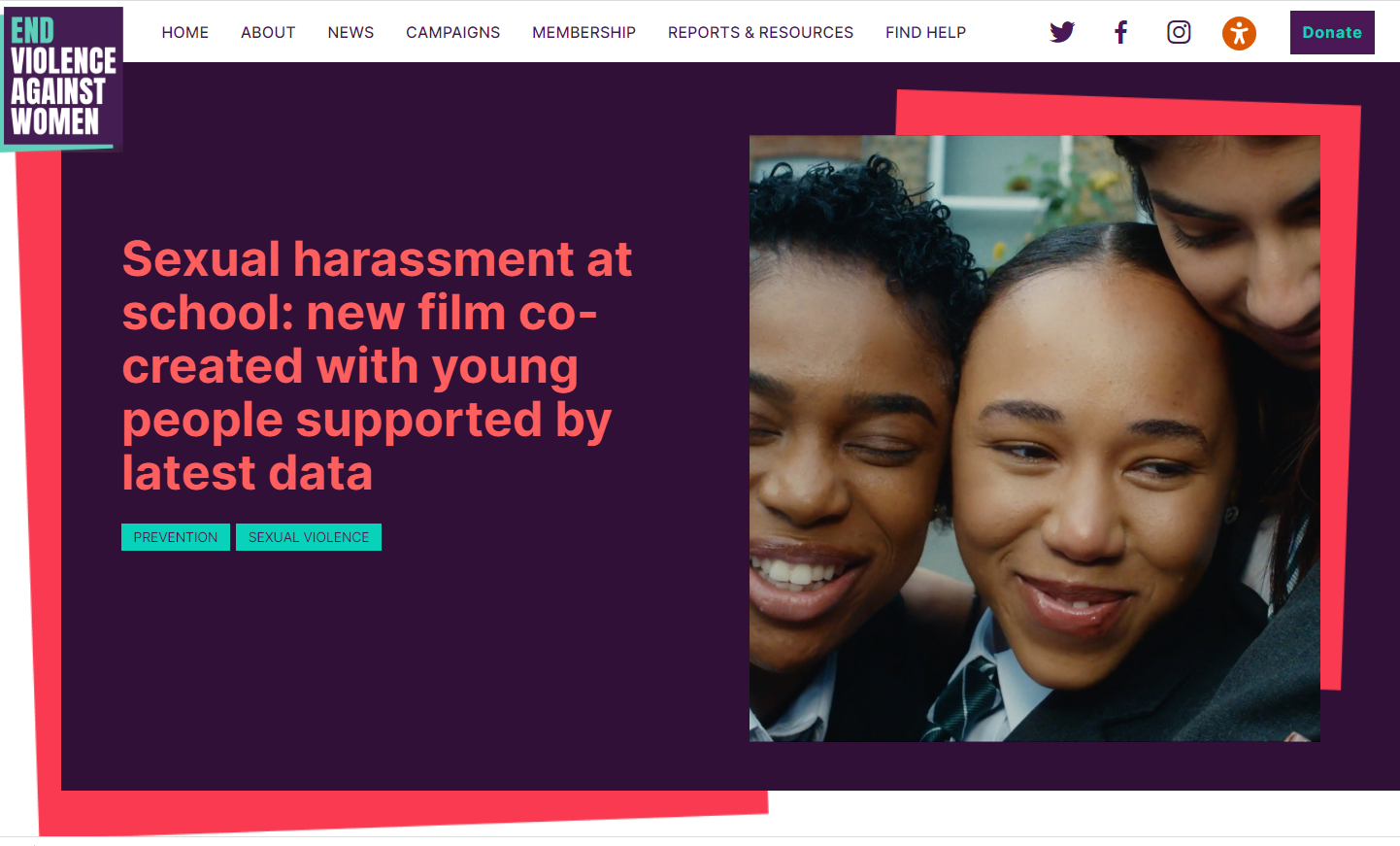 Sexual harassment at school: new film co-created with young people supported by latest data